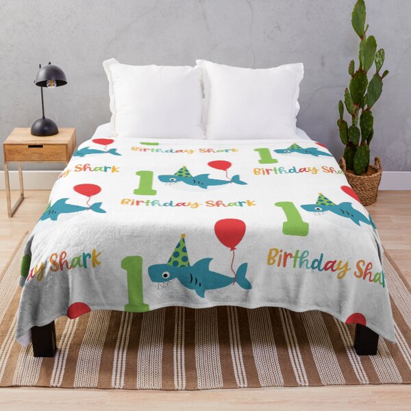 Item preview, Birthday Shark Matching Party Boys Girls design designed and sold by doodabobs.