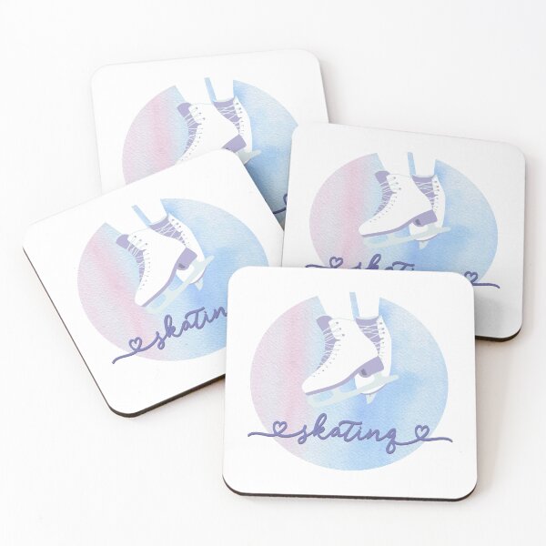 Item preview, I love Ice Skating in Aesthetic Pastel watercolors designed and sold by The-Goods.