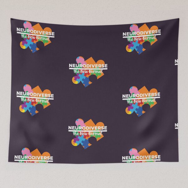 Item preview, Neurodiversity Celebrate Neurodiverse New Normal Awareness print designed and sold by doodabobs.