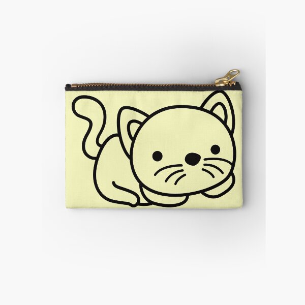 Item preview, Kitty Cat Simple Black White Minimalist Statement Animal graphic designed and sold by doodabobs.