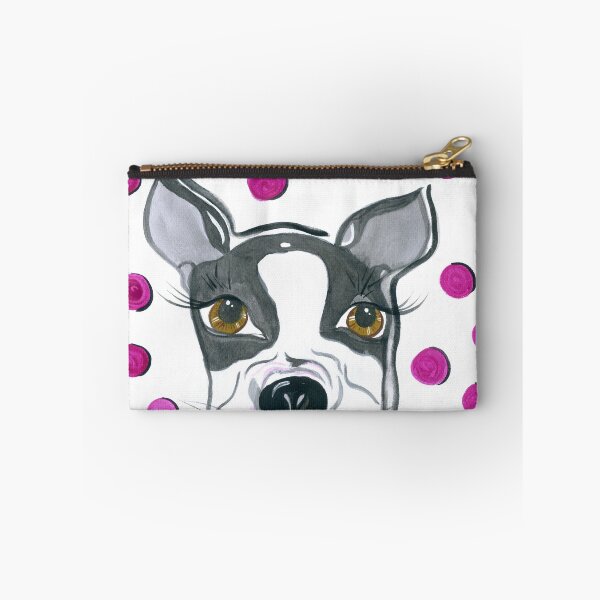 Item preview, Girly BostonTerrier with Polka Dots designed and sold by MrsDewey.