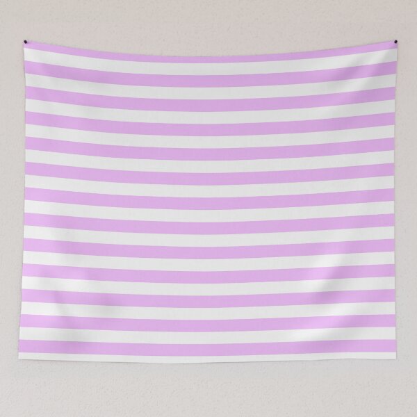 Item preview, Electric Lavender Pink and White Horizontal Stripes designed and sold by ColorPatterns.