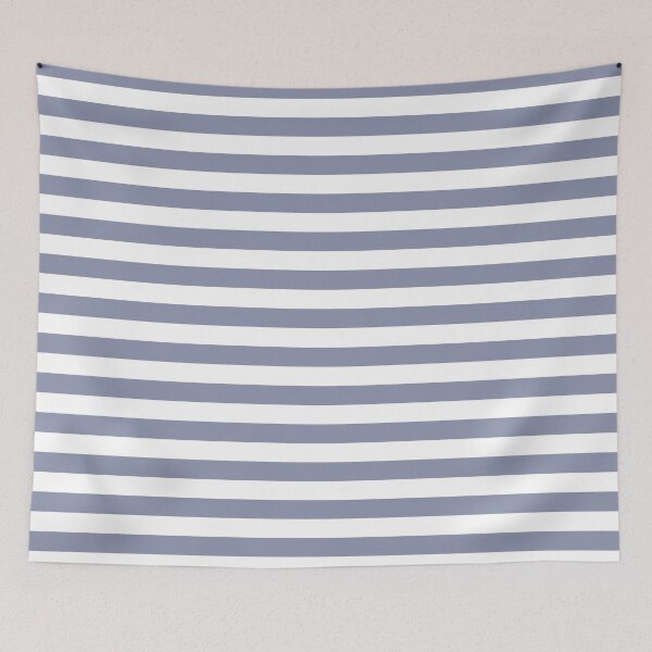 Item preview, Cool Gray and White Horizontal Stripes designed and sold by ColorPatterns.