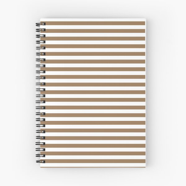 Item preview, Pale Brown and White Horizontal Stripes designed and sold by ColorPatterns.