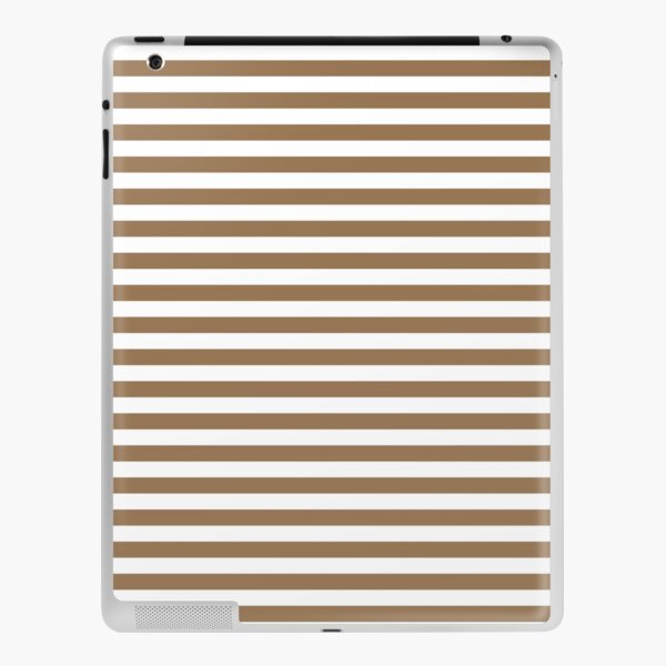 Pale Pink and White Horizontal Stripes | iPad Case & Skin