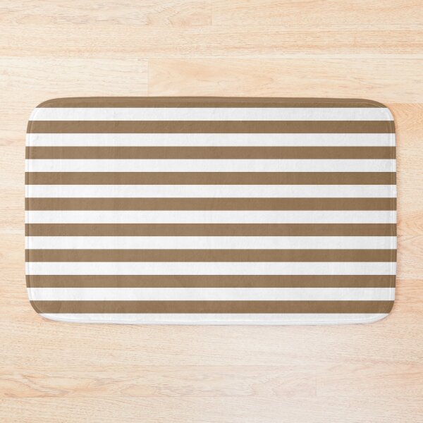 Item preview, Pale Brown and White Horizontal Stripes designed and sold by ColorPatterns.