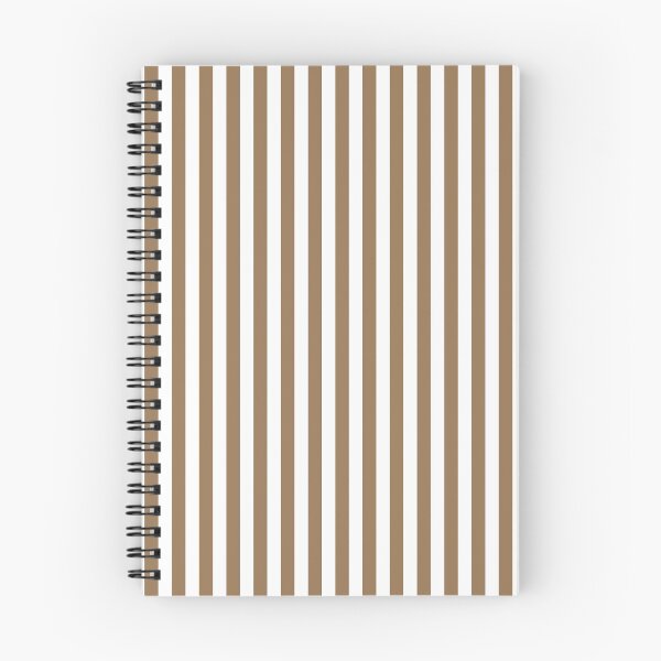 Item preview, Pale Brown and White Vertical Stripes designed and sold by ColorPatterns.
