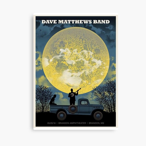 Best Poster #DMB2019 May 29 2018 Brandon Amphitheater Brandon MS Canvas Print