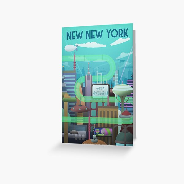 Nuevo cartel de viaje de Nueva York Tarjetas de felicitación