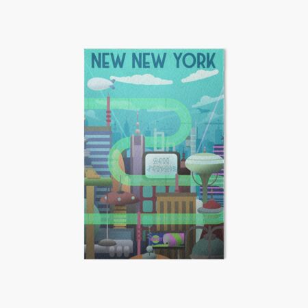Artikel-Vorschau von New New York Reise-Plakat, designt und verkauft von CloudMtDesign.