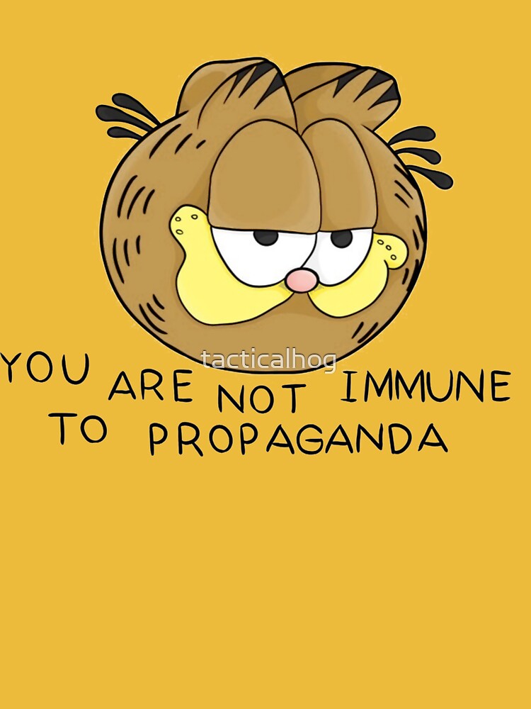 Garfield You are not immune to propaganda HD Essential T-Shirt for Sale by  tacticalhog