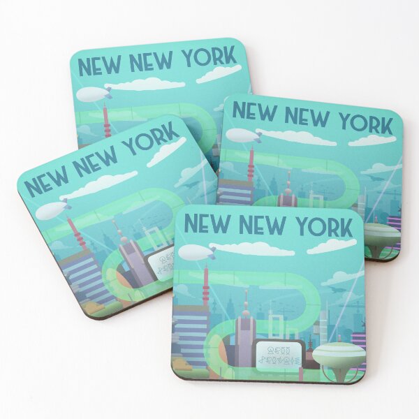 Item preview, New New York Travel Poster designed and sold by CloudMtDesign.