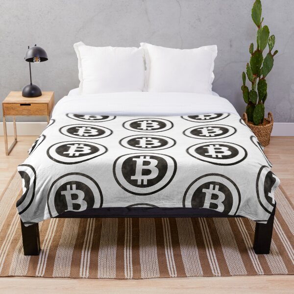 Aperçu de l'œuvre Bitcoin Cryptocurrency Black Logo créée et vendue par TheBitcoinBug.