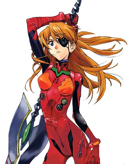 Asuka Langley Sohryu Neon Genesis Evangelion Sticker Posters By