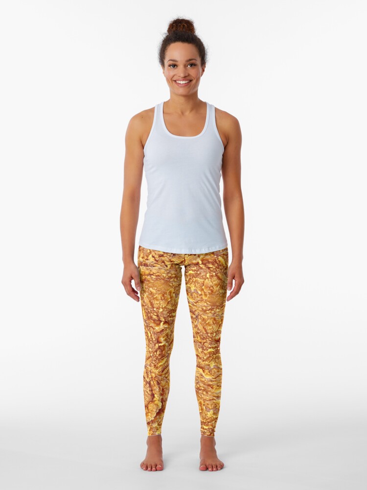 Fried chicken Leggings for Sale by jellyrelish Redbubble