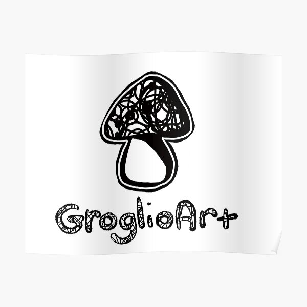 GroglioArt Mushroom Poster