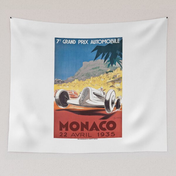 Artikelvorschau, Poster zum Grand Prix von Monaco 1935 entworfen und verkauft von retrographics.