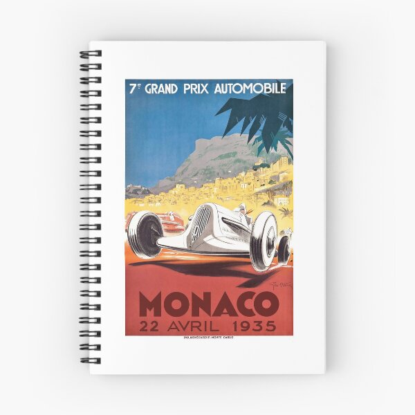 Artikelvorschau, Poster zum Grand Prix von Monaco 1935 entworfen und verkauft von retrographics.
