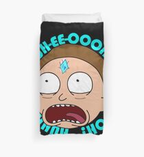 Morty with Death Crystal Oooh Eeeh News Interview Duvet Cover
