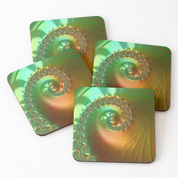 Item preview, Green Glassy Spiral designed and sold by Elisabeth Lucas.