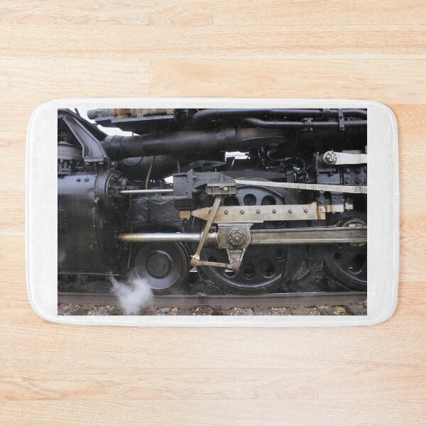 Item preview, Big Boy 4014 closeup with steam and railroad track's. designed and sold by ROBERTDBROZEK.