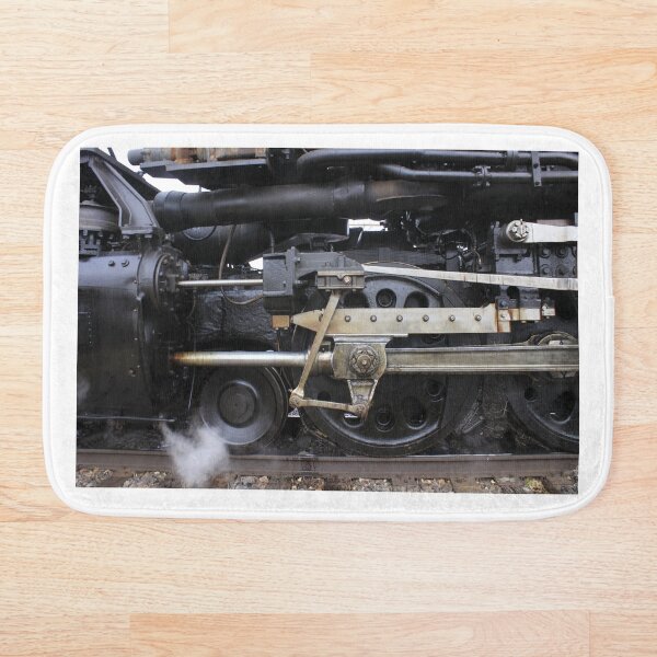 Item preview, Big Boy 4014 primer plano con vapor y vías del ferrocarril. designed and sold by ROBERTDBROZEK.