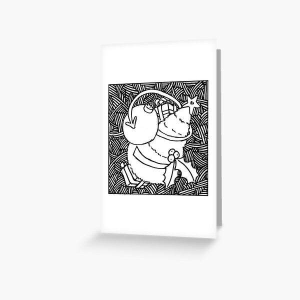 Christmas Spirals Greeting Card