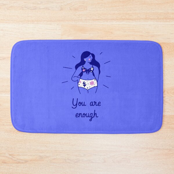 Item preview, You Are Enough Girl Blue Pink designed and sold by CharlieCreator.