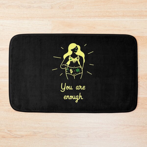 Item preview, You Are Enough Girl Yellow Green designed and sold by CharlieCreator.