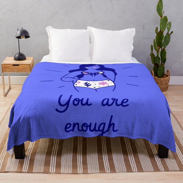 Item preview, You Are Enough Girl Blue Pink designed and sold by CharlieCreator.