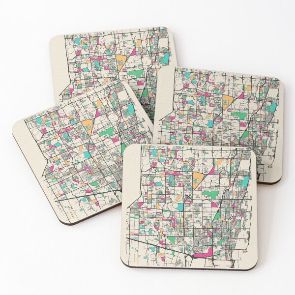 Item preview, Fort Lauderdale, Florida Street Map designed and sold by A Deniz Akerman.