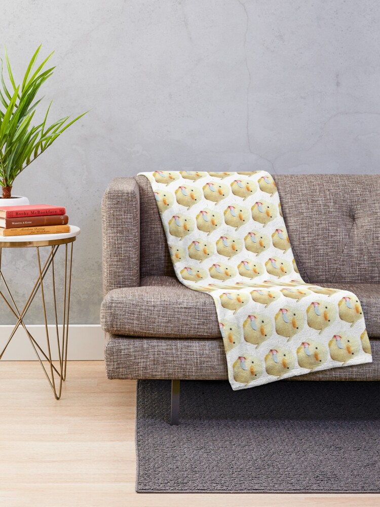 Chicken With A Knife Throw Blanket By Karro787 Redbubble