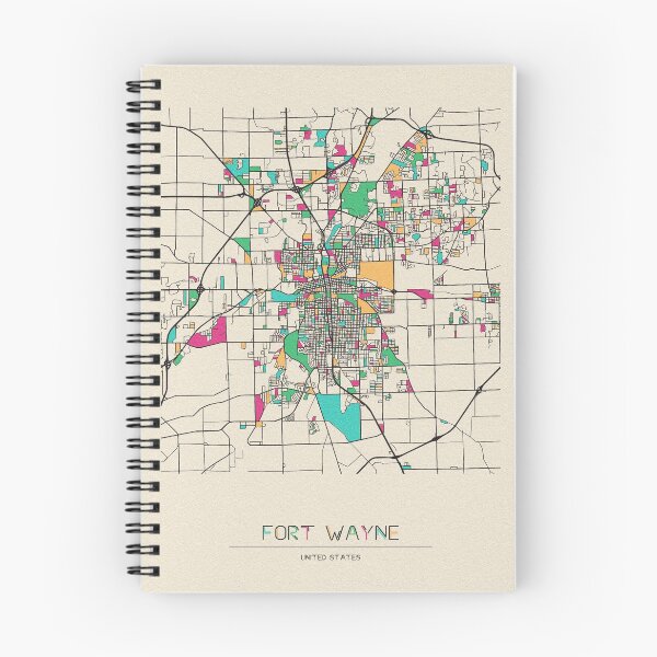 Item preview, Mapa de calles de Fort Wayne, Indiana designed and sold by A Deniz Akerman.