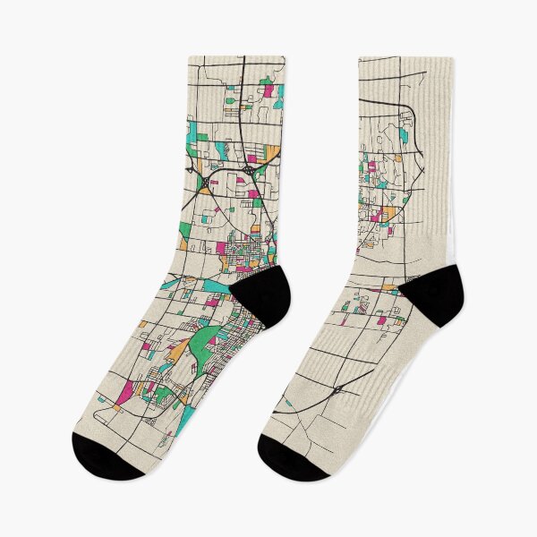 Item preview, Fort Wayne, Indiana Street Map designed and sold by A Deniz Akerman.