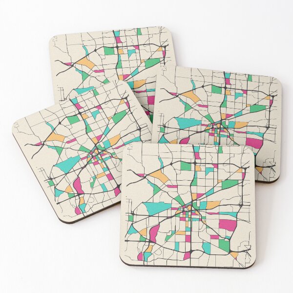 Item preview, Fort Worth, Texas Street Map designed and sold by A Deniz Akerman.