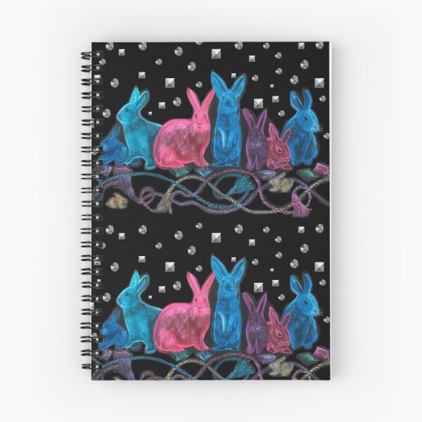Item preview, Jeweltone Bunnies with Trompe L'oeil Stud and Tassel Design designed and sold by Cortney Harrington.