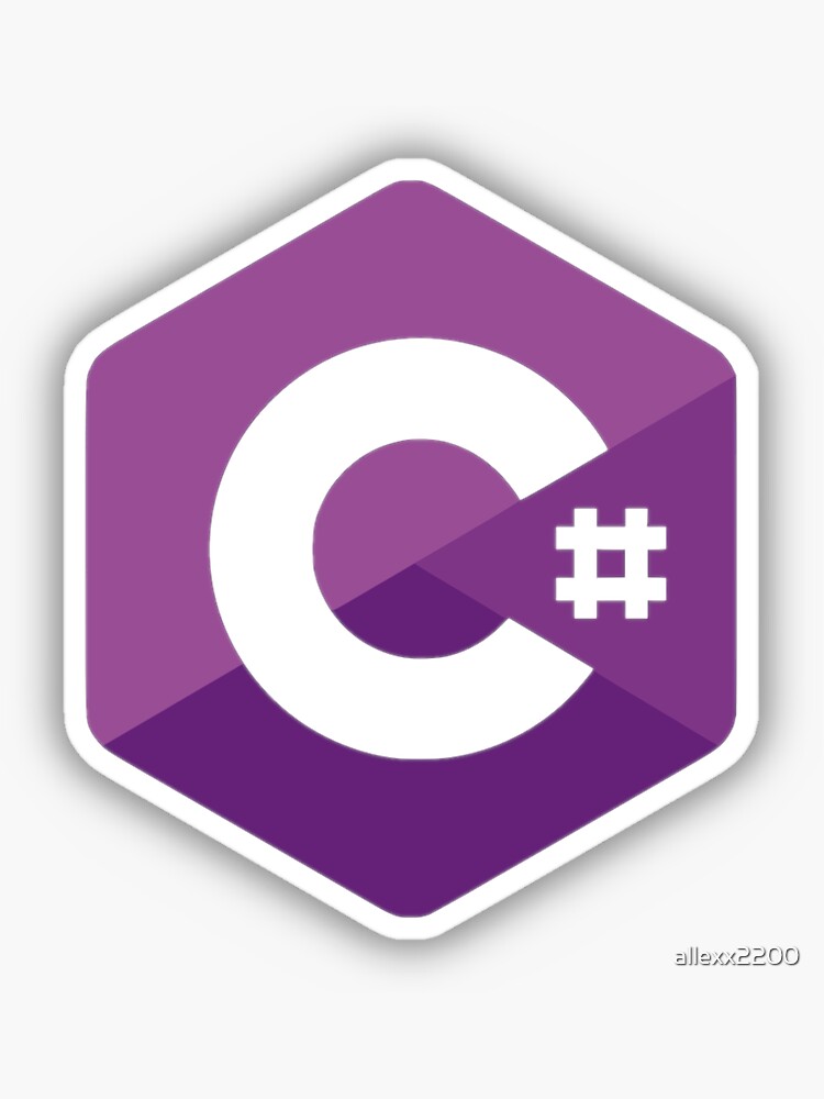 "C# Logo" Sticker for Sale by allexx2200 | Redbubble