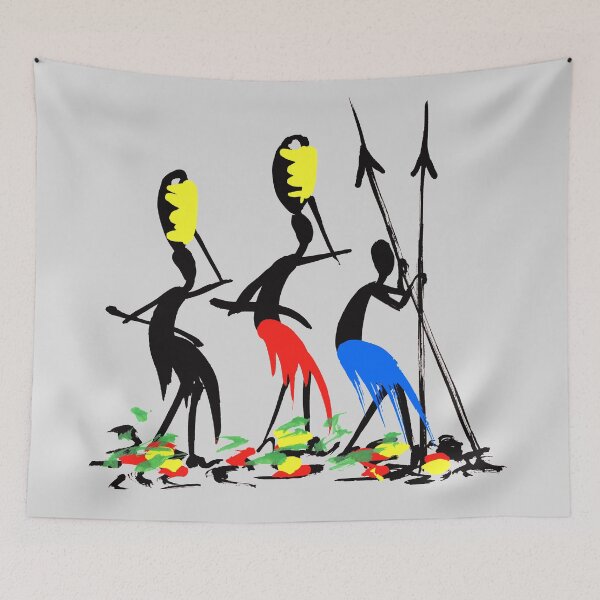 Item preview, Three colourful successful African hunters. designed and sold by Squirrox.