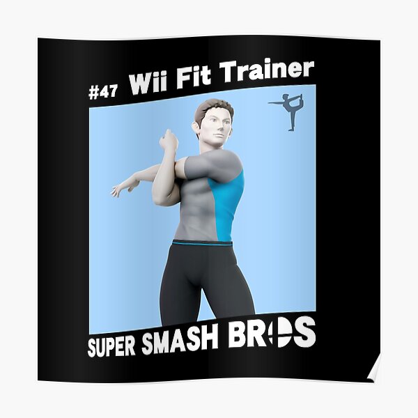 Wii Sports Posters Redbubble - wii fit trainer male roblox