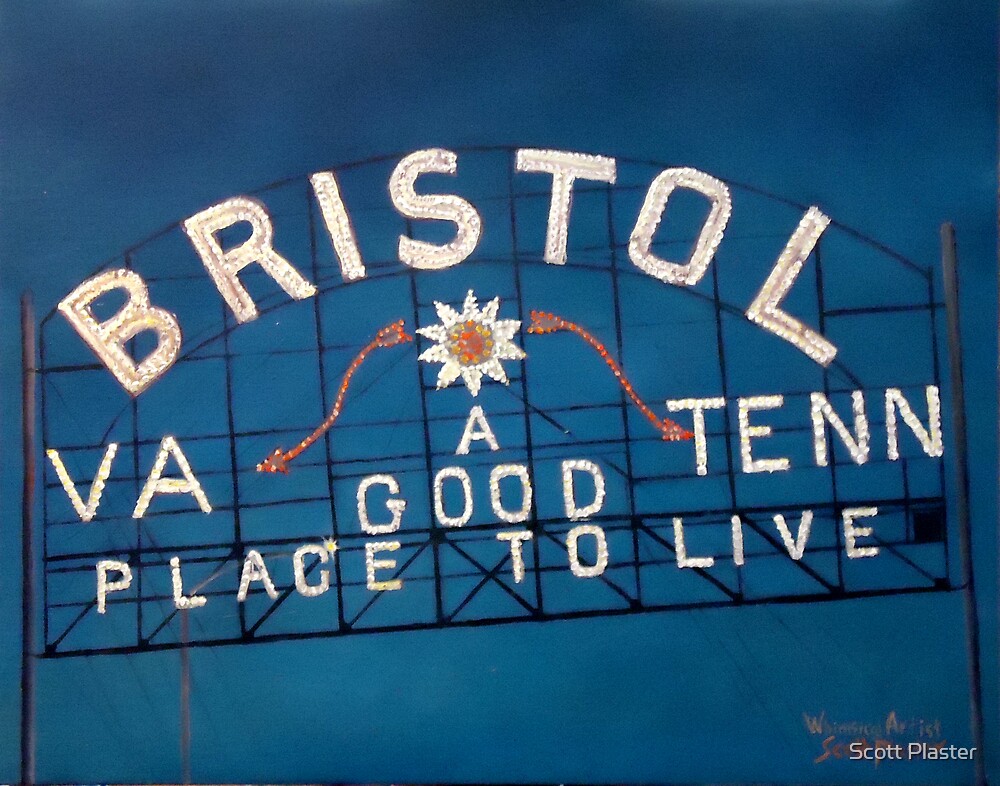 "Bristol Sign Bristol VA TENN" by Scott Plaster Redbubble