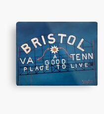 Bristol Sign Bristol VA TENN Metal Print