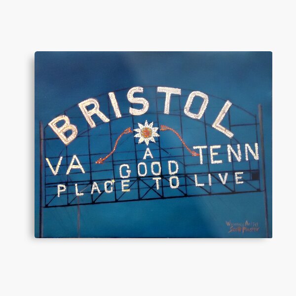 Bristol Sign Bristol VA TENN Metal Print