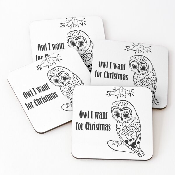 Item preview, Owl I want for Christmas designed and sold by nolessjess.