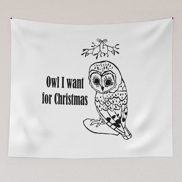 Item preview, Owl I want for Christmas designed and sold by nolessjess.