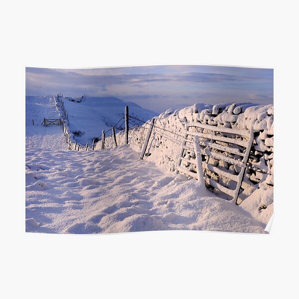 Winter on The Helm - Cumbria Poster
