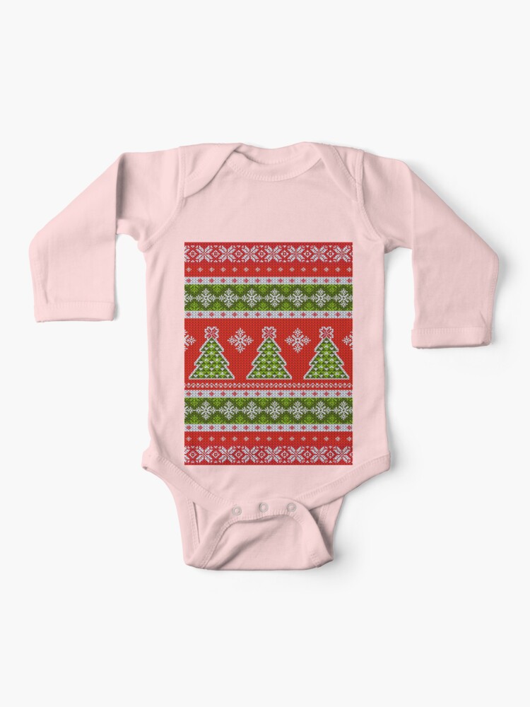 Baby ugly sweater on sale onesie