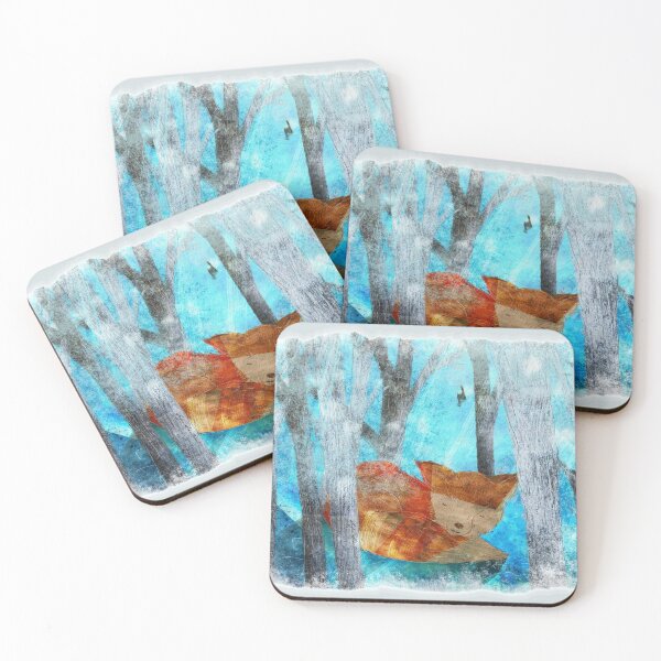 Item preview, little fox in the winter woods designed and sold by studioMoSa.