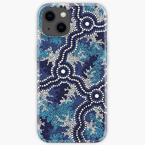 Aboriginal Art Authentic - Wetland Dreaming 2 iPhone Soft Case