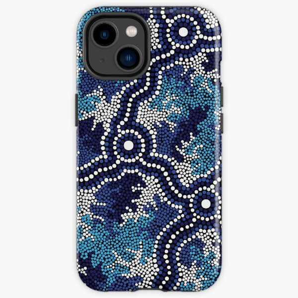 Aboriginal Art Authentic - Wetland Dreaming 2 iPhone Tough Case
