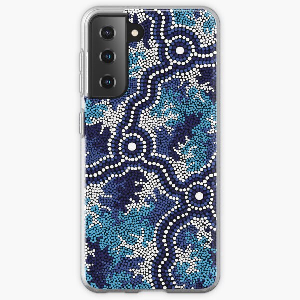 Aboriginal Art Authentic - Wetland Dreaming 2 Samsung Galaxy Soft Case